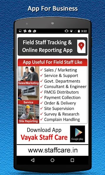 Emulate Android APK Vayak Staff Care