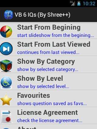 Run android online APK VB6 IQs (By Shree++) from MyAndroid or emulate VB6 IQs (By Shree++) using MyAndroid