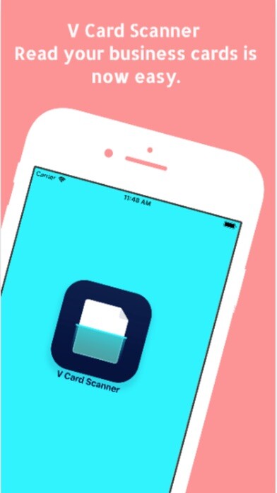 Emulate iPhone app V Card Scanner using MyAndroid