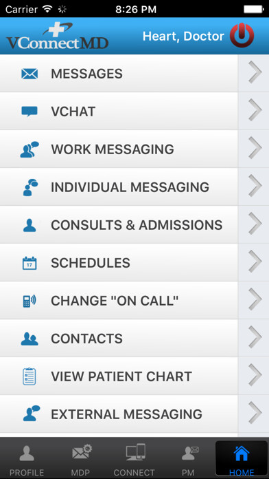 Emulate iPhone app VConnectMD using MyAndroid