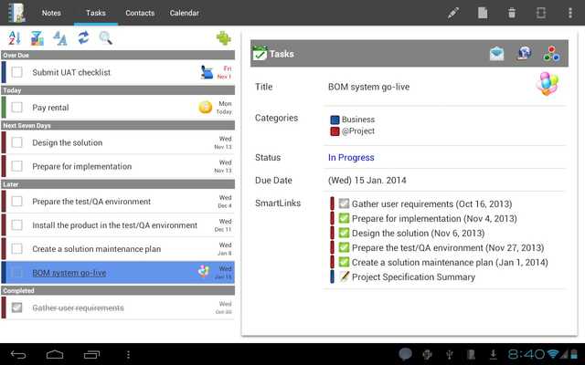 Emulate Android APK VCOrganizer Tab+