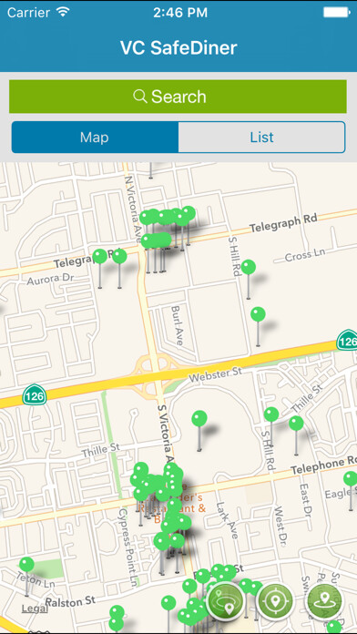 Emulate iPhone app VC. SafeDiner using MyAndroid Emulate iPhone app VC. SafeDiner using MyAndroid