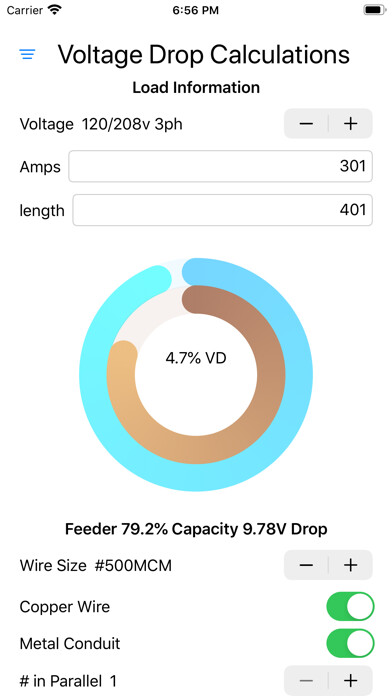 Emulate iPhone app VDCalculator using MyAndroid