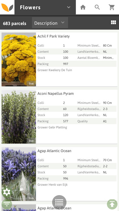 Emulate iPhone app VE Bloemengroothandel B.V. using MyAndroid Emulate iPhone app VE Bloemengroothandel B.V. using MyAndroid