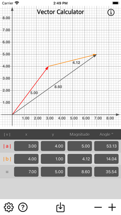Emulate iPhone app Vector Calculator Plus using MyAndroid Emulate iPhone app Vector Calculator Plus using MyAndroid