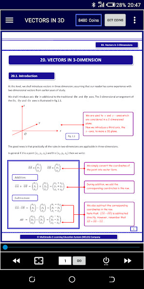 Run android online APK Vectors in 3D FREE A-Level Pure Math from MyAndroid or emulate Vectors in 3D FREE A-Level Pure Math using MyAndroid