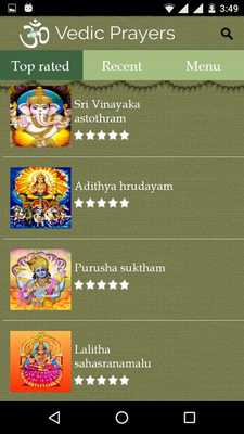Emulate Android APK Vedic Prayers
