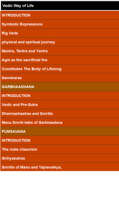 Emulate iPhone app Vedic way of living using MyAndroid