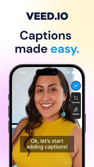 Emulate iPhone app VEED - Captions for videos using MyAndroid