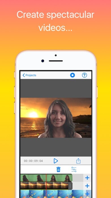 Emulate iPhone app Veescope Live Green Screen App using MyAndroid