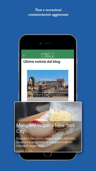 Emulate iPhone app Vegani in Viaggio using MyAndroid