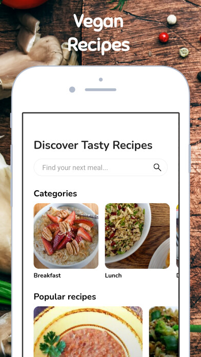 Emulate iPhone app Vegan Recipes - Meal ideas using MyAndroid Emulate iPhone app Vegan Recipes - Meal ideas using MyAndroid