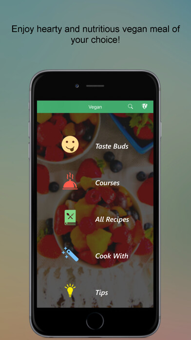 Emulate iPhone app Vegan Recipes SMART Cookbook using MyAndroid Emulate iPhone app Vegan Recipes SMART Cookbook using MyAndroid