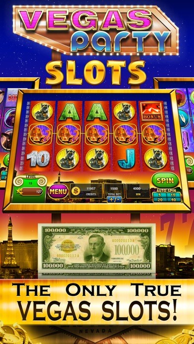 Emulate iPhone app Vegas Party Casino Slots VIP Vegas Slot Machine Games - Win Big Bonuses in the Rich Jackpot Palace Inferno! using MyAndroid