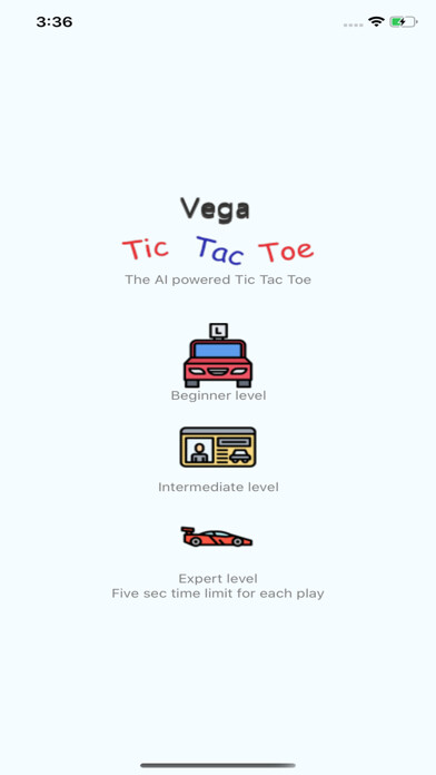 Emulate iPhone app Vega Tic Tac Toe using MyAndroid