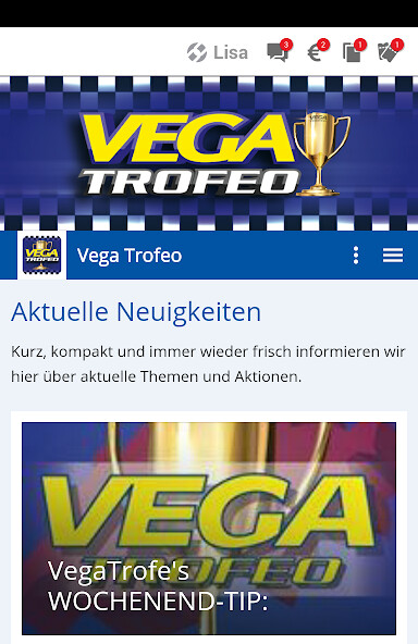 Run android online APK Vega Trofeo from MyAndroid or emulate Vega Trofeo using MyAndroid
