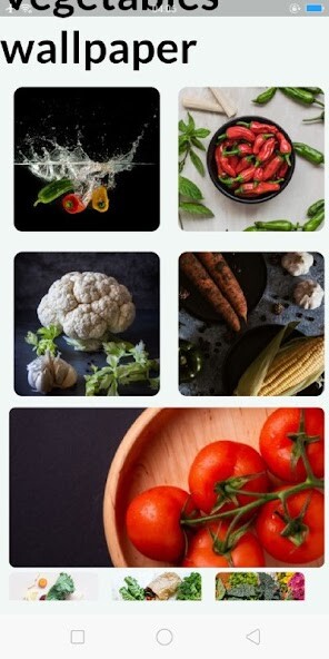 Run android online APK Vegetables  wallpaper from MyAndroid or emulate Vegetables  wallpaper using MyAndroid