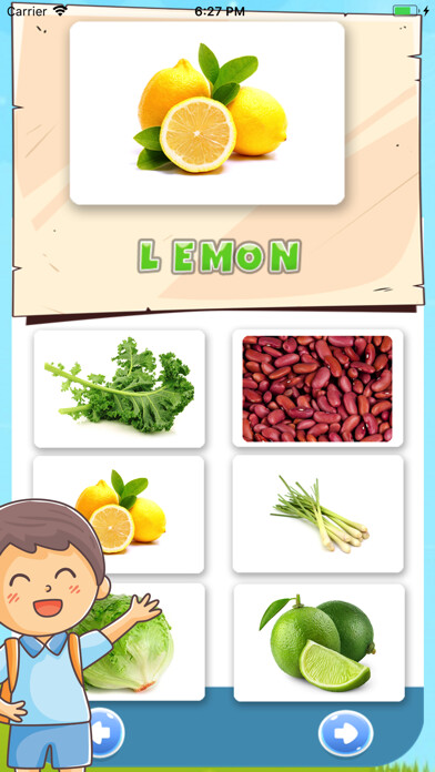 Emulate iPhone app Vegetable Vocabulary English using MyAndroid Emulate iPhone app Vegetable Vocabulary English using MyAndroid