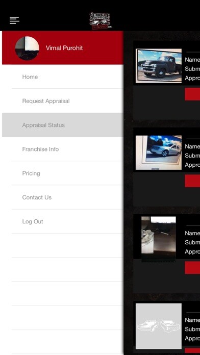 Emulate iPhone app Vehicle Appraisals On Demand using MyAndroid
