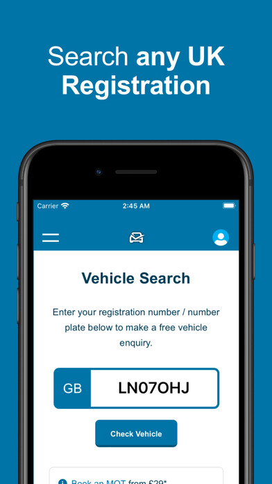Emulate iPhone app Vehicle Check - Car Tax Check using MyAndroid Emulate iPhone app Vehicle Check - Car Tax Check using MyAndroid