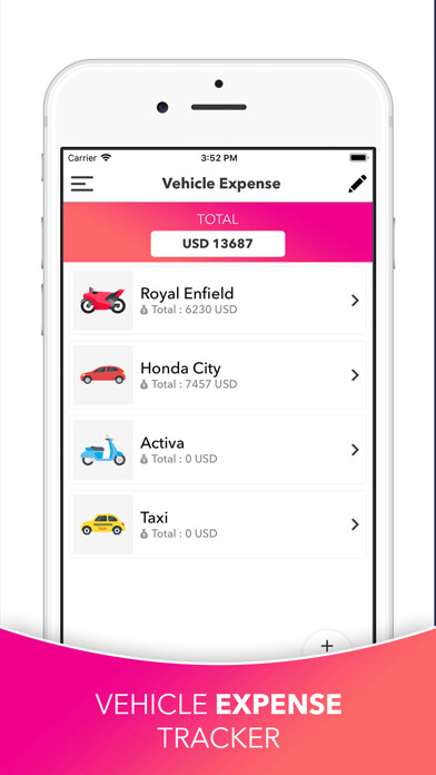 Emulate iPhone app Vehicle Expense Tracker using MyAndroid Emulate iPhone app Vehicle Expense Tracker using MyAndroid