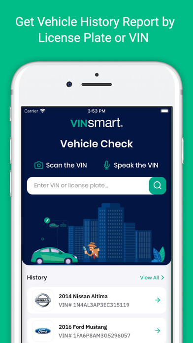 Emulate iPhone app Vehicle history and Decoder using MyAndroid