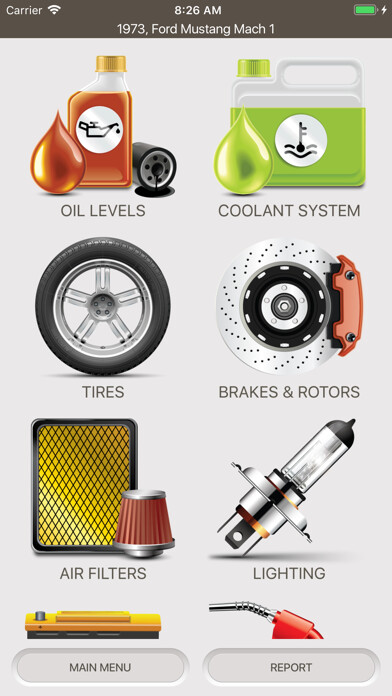 Emulate iPhone app Vehicle Maintenance Log using MyAndroid