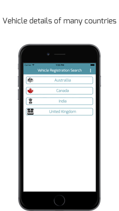 Emulate iPhone app Vehicle Registration Search -detailed car info using MyAndroid Emulate iPhone app Vehicle Registration Search -detailed car info using MyAndroid