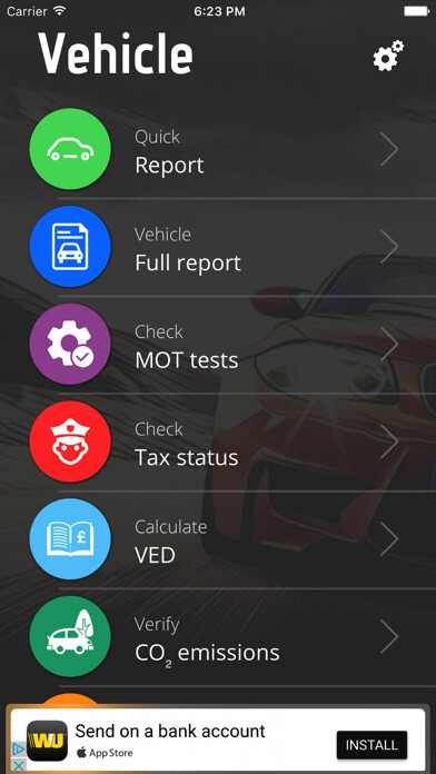 Emulate iPhone app Vehicle UK using MyAndroid