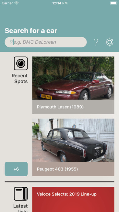Emulate iPhone app Veloce CarSpotter using MyAndroid