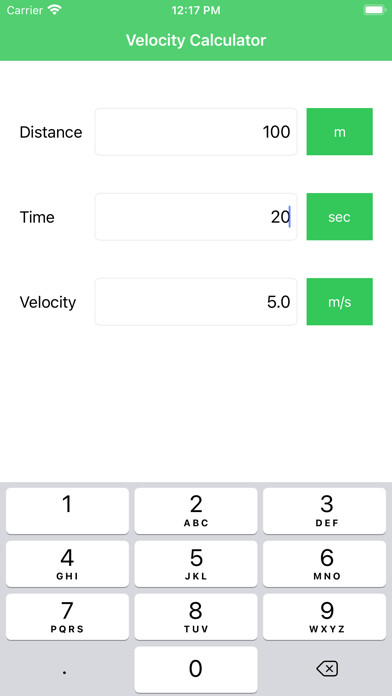 Emulate iPhone app Velocity Calc and Converter using MyAndroid Emulate iPhone app Velocity Calc and Converter using MyAndroid