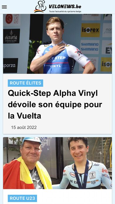 Emulate iPhone app VeloNews.be using MyAndroid Emulate iPhone app VeloNews.be using MyAndroid