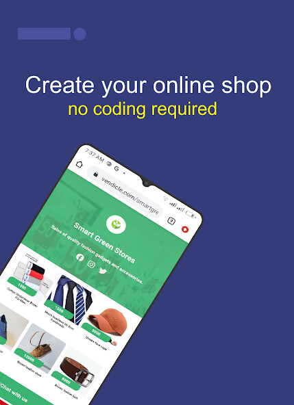 Run android online APK Vendicle - Ecommerce and more from MyAndroid or emulate Vendicle - Ecommerce and more using MyAndroid