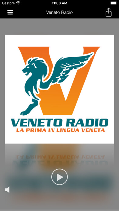 Emulate iPhone app Veneto Radio using MyAndroid