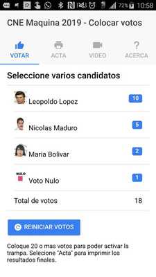 Emulate Android APK Venezuela Presidenciales 2019