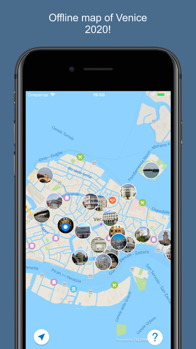 Emulate iPhone app Venice 2020 — offline map using MyAndroid Emulate iPhone app Venice 2020 — offline map using MyAndroid