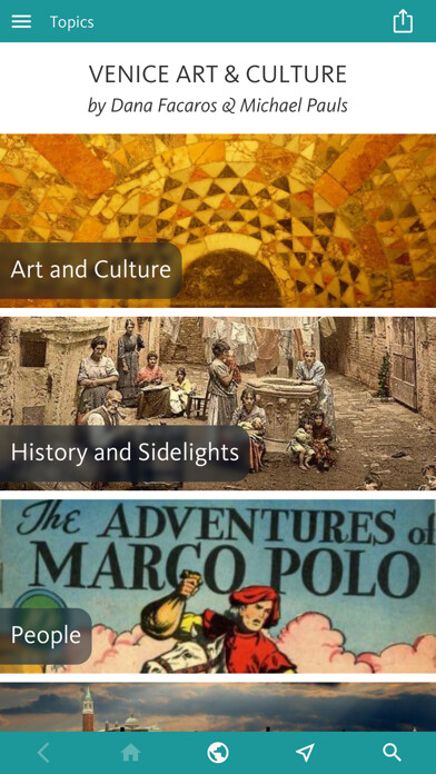Emulate iPhone app Venice Art & Culture using MyAndroid