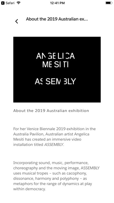 Emulate iPhone app Venice Biennale 2019 using MyAndroid Emulate iPhone app Venice Biennale 2019 using MyAndroid