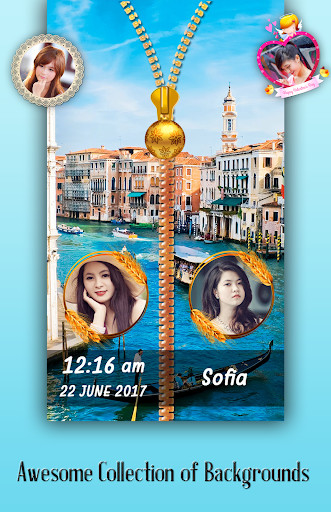 Run android online APK Venice Zipper Lock Screen from MyAndroid or emulate Venice Zipper Lock Screen using MyAndroid