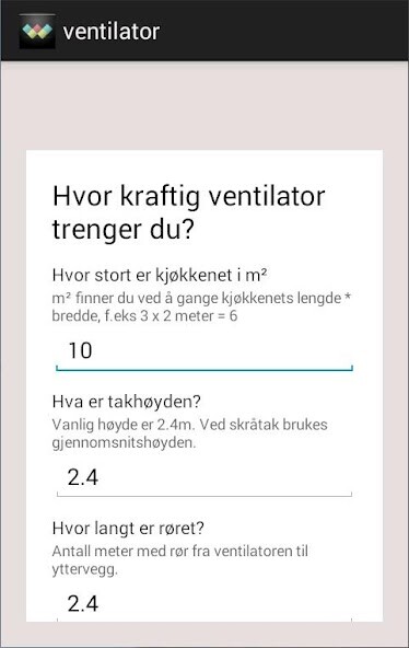 Run android online APK Ventilator kalkulator from MyAndroid or emulate Ventilator kalkulator using MyAndroid