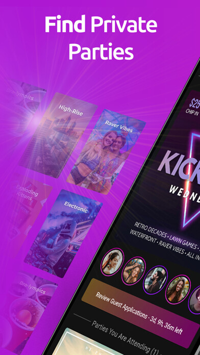 Emulate iPhone app Venzi - Miami Private Parties using MyAndroid