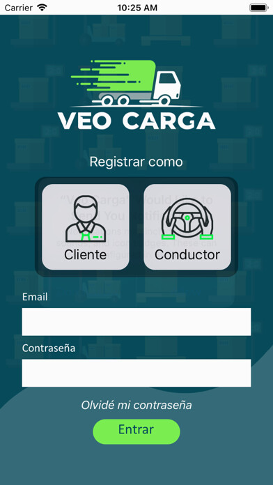 Emulate iPhone app Veo Carga using MyAndroid