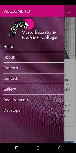Run android online APK Vera Beauty & Fashion College from MyAndroid or emulate Vera Beauty & Fashion College using MyAndroid Run android online APK Vera Beauty & Fashion College from MyAndroid or emulate Vera Beauty & Fashion College using MyAndroid