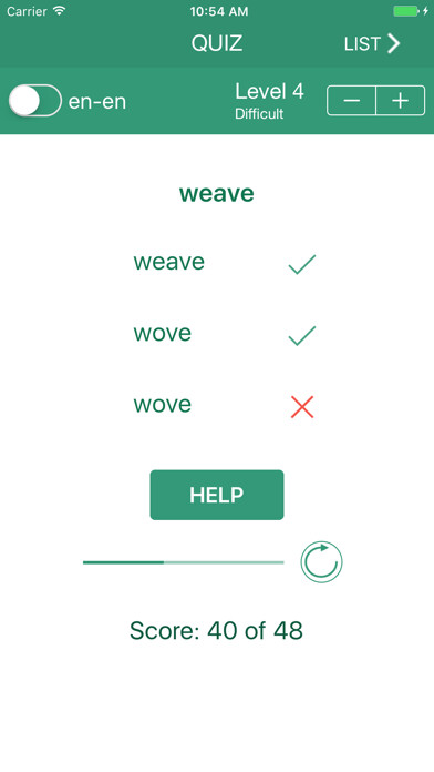 Emulate iPhone app VerbBuster Irregular Verbs using MyAndroid Emulate iPhone app VerbBuster Irregular Verbs using MyAndroid