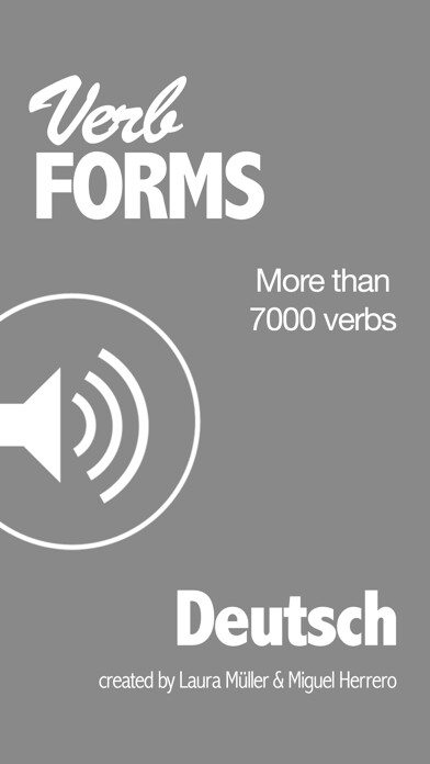 Emulate iPhone app VerbForms Deutsch using MyAndroid