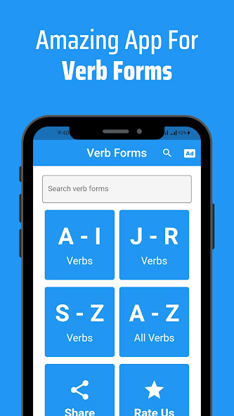 Run android online APK Verb Forms With Telugu Meaning from MyAndroid or emulate Verb Forms With Telugu Meaning using MyAndroid