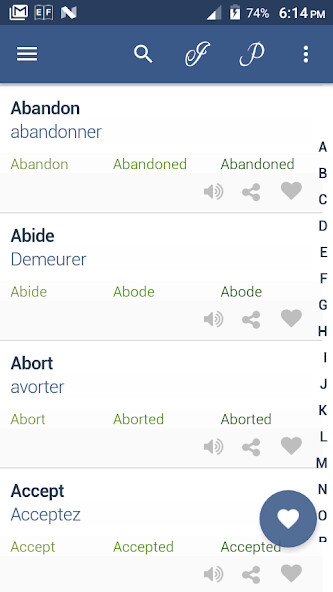 Run android online APK Verb French from MyAndroid or emulate Verb French using MyAndroid