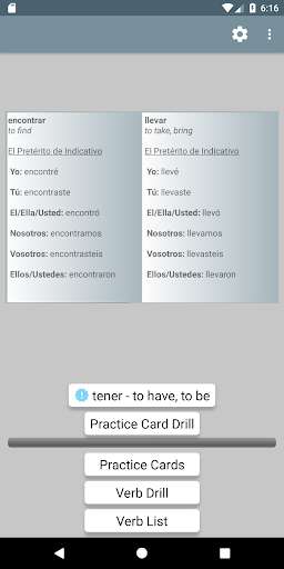 Run android online APK VERB MATE - Spanish Verb Conjugation Trainer from MyAndroid or emulate VERB MATE - Spanish Verb Conjugation Trainer using MyAndroid Run android online APK VERB MATE - Spanish Verb Conjugation Trainer from MyAndroid or emulate VERB MATE - Spanish Verb Conjugation Trainer using MyAndroid
