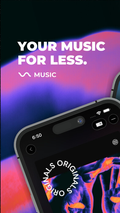 Emulate iPhone app Verb Music - Music Streaming using MyAndroid