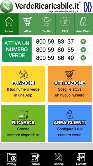 Emulate iPhone app VerdeRicaricabile using MyAndroid